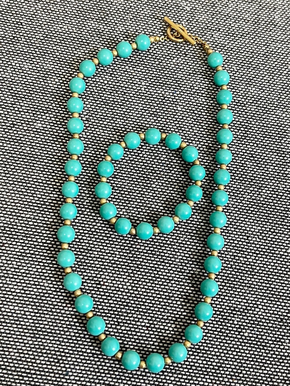 New Lauren By Ralph Lauren Turquoise Beaded Necklace And Bracelet Set